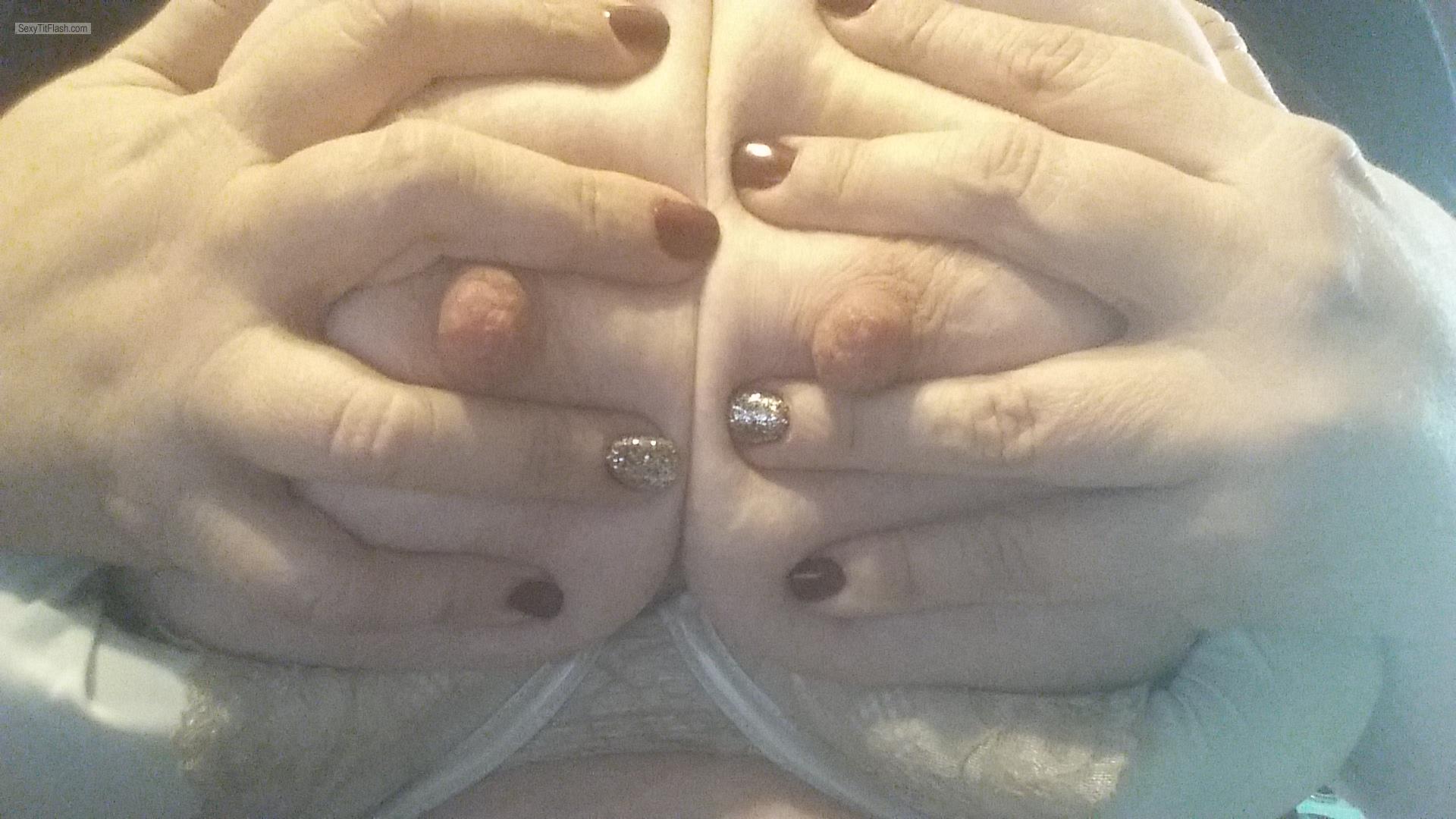 Tit Flash: My Extremely Big Tits (Selfie) - Jennifire from United States